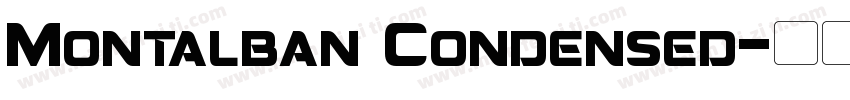 Montalban Condensed字体转换